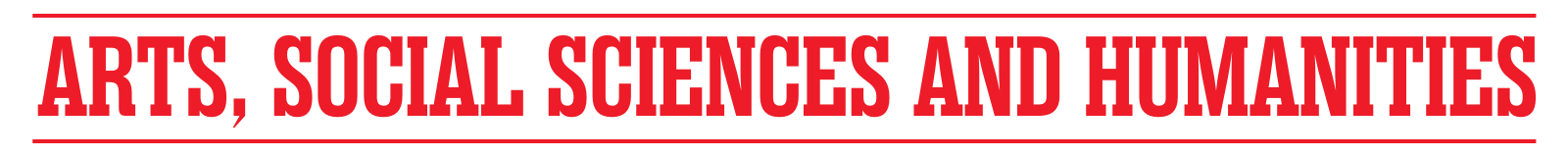 Arts, Social Sciences & Humanities ASSH Arts, Social Sciences & Humanities ASSH