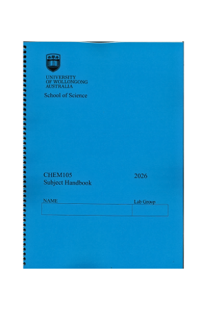 CHEM105 Subject Handbook Spring Session 2026