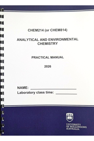 CHEM214 / CHEM814 Subject Handbook Spring 2026