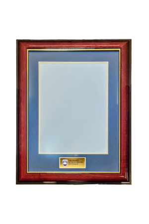 Degree Frame - Gloss Timber & Triple Gold Trim
