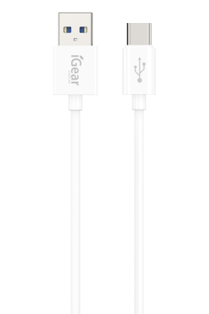 USB to USB-C White 2m Cable