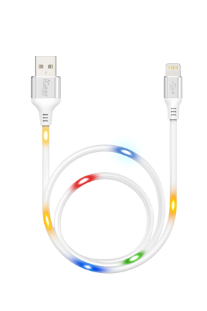 USB to Lightning Light Up Sound Activated Cable