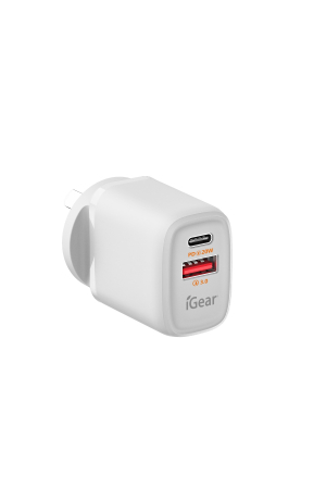 USB + USB-C Shared Wall Charger