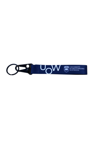 UOW Navy Keyring Lanyard Sublimation