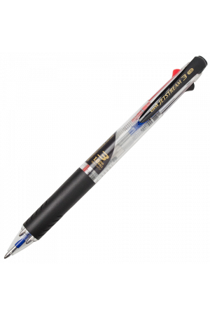 Uni Jetstream Retractable Rollerball 3 Colour Pen - Clear