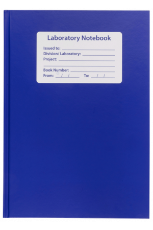 Laboratory Notebook - Blue