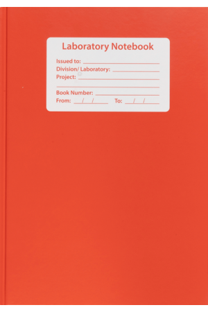 Laboratory Notebook - Red