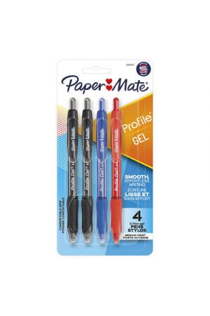Paper Mate Profile Gel Pen Retractable 4 Pack