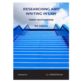 Researching and Writing in Law 4th Edition
