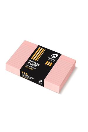 Olympic Pink System Cards 100x150mm