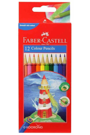 Faber Castell Colour Pencils 12 Pack