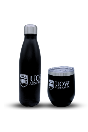 UOW Drink Bottle / Coffee Cup Gift Set