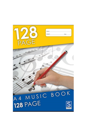 Music Book 128 pg A4