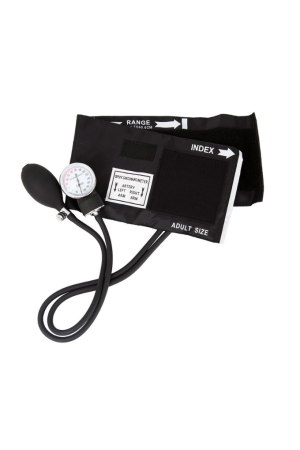 Black Basic Aneroid Sphygmomanometer