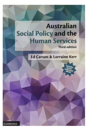Australian Social Policy and the Human Services 3rd edition