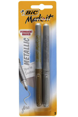 Bic Mark it Metallic Permanent Markers