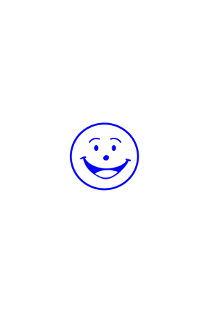 Merit Stamp - Smiley Face (Blue)