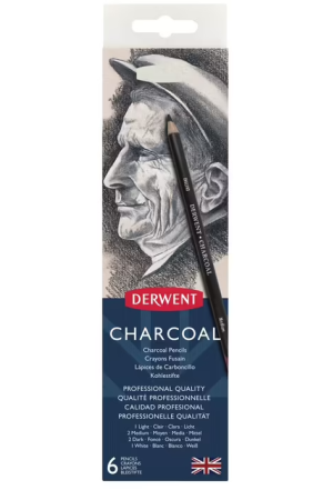 Derwent Charcoal Pencils 6 Pack