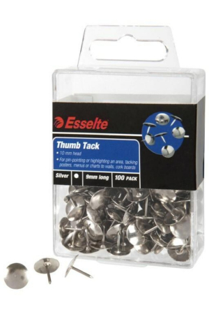 Esselte Silver Thumb Tacks