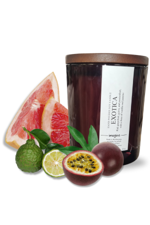 Exotica Large Soy Wax Candle Amber