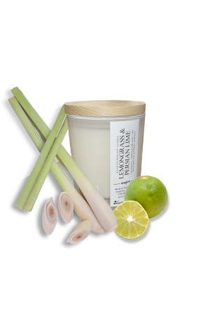 Lemongrass & Persian Lime Medium Soy Wax Candle
