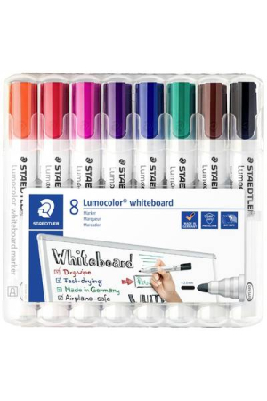 Staedtler Lumocolor Whiteboard Markers 8 Pack