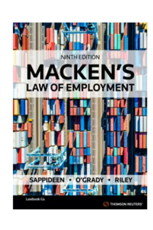 Macken's Law of Employment 9th Edition
