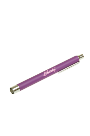Liberty Push Button Penlight Torch - Purple