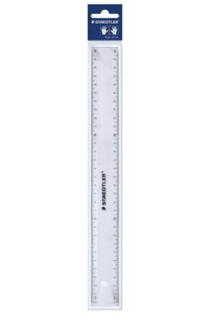 Staedtler 30cm Plastic Ruler - Clear