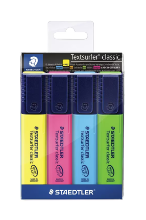 Staedtler Textsurfer Classic Highlighters 4 Pack