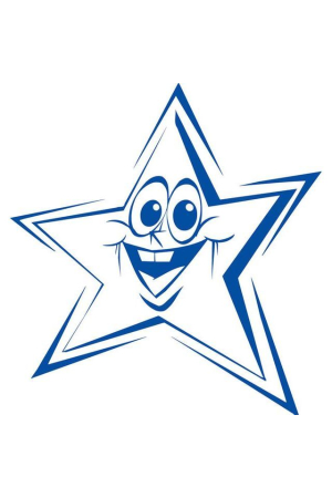 Merit Stamp - Funny Face Star