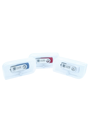 Cased UOW 16gb Flash Drive - Blue/Red/White