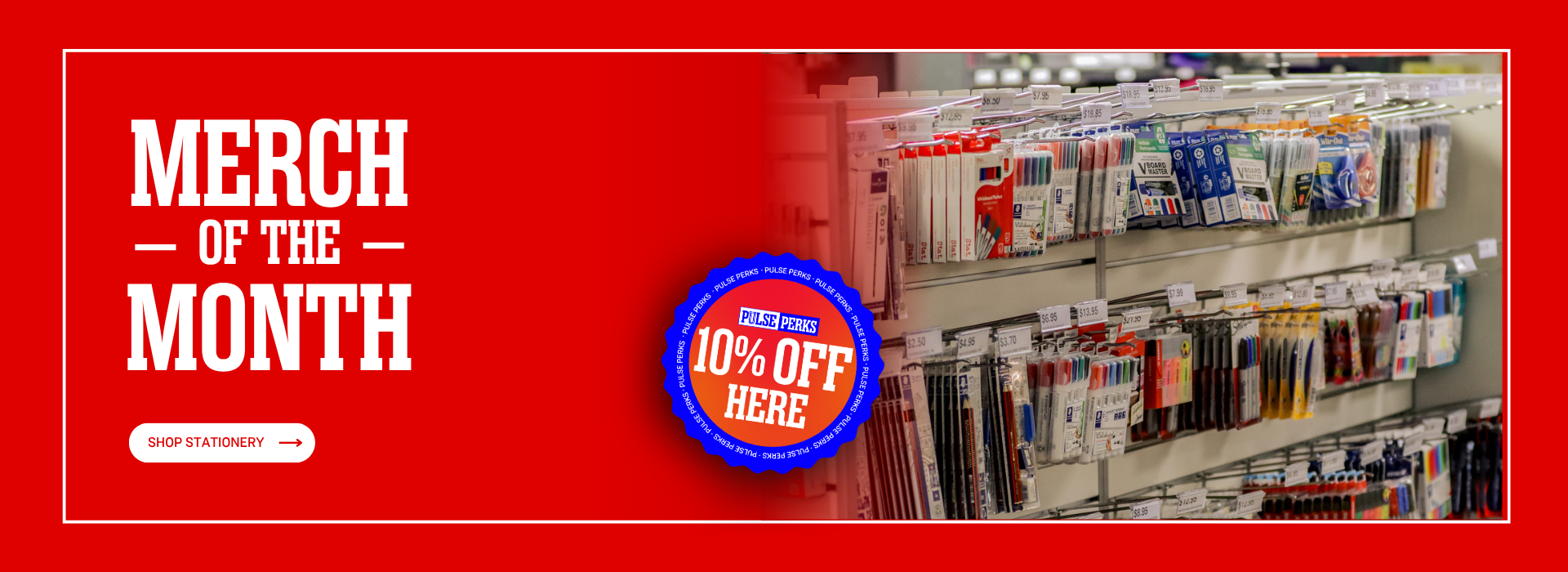 Merch of the month banner
