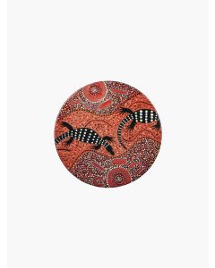 Aboriginal Perentie Ceramic Coaster