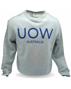 UOW Australia Crew Neck Jumper Grey