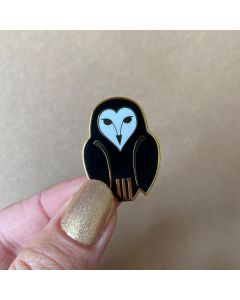 Owl Ornamental Enamel Pin