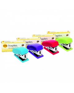 Marbig Mini Stapler with Staples Assorted Colours