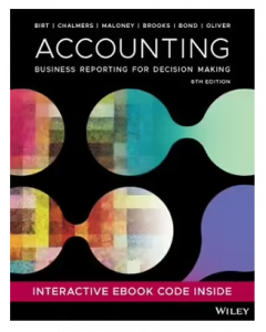 Accounting Business Reporting for Decision Making, 8th Edition