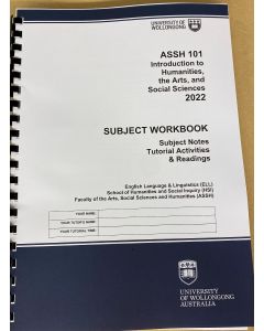 ASSH101 WORKBOOK