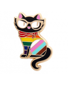 Elissa the Rainbow Cat Enamel Pin