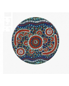 Aboriginal Finke River Ceramic Coaster