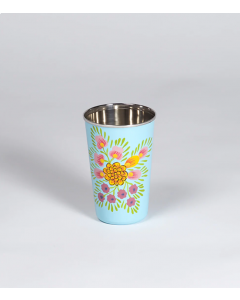 Fairgo Trading - Large Blue Flowery Tumbler