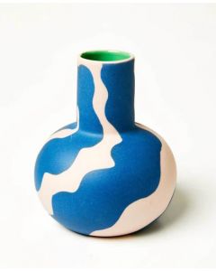 Happy Vase Small Blue Pink