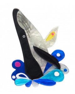 The Halcyon Humpback Whale Brooch