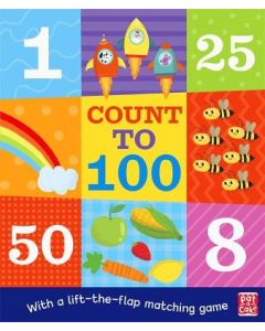 Count to 100 - A board book with a lift-the-flap matching game