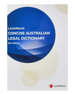 LexisNexis Concise Australian Legal Dic