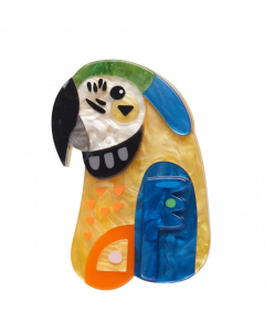 The Maverick Macaw Brooch