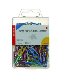 Esselte Assorted Paper Clips Plastic Coated