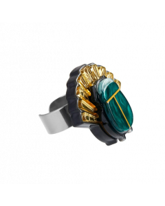 The Heart of Egypt Scarab Ring