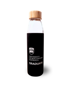 UOW Graduate Glass Drink Bottle